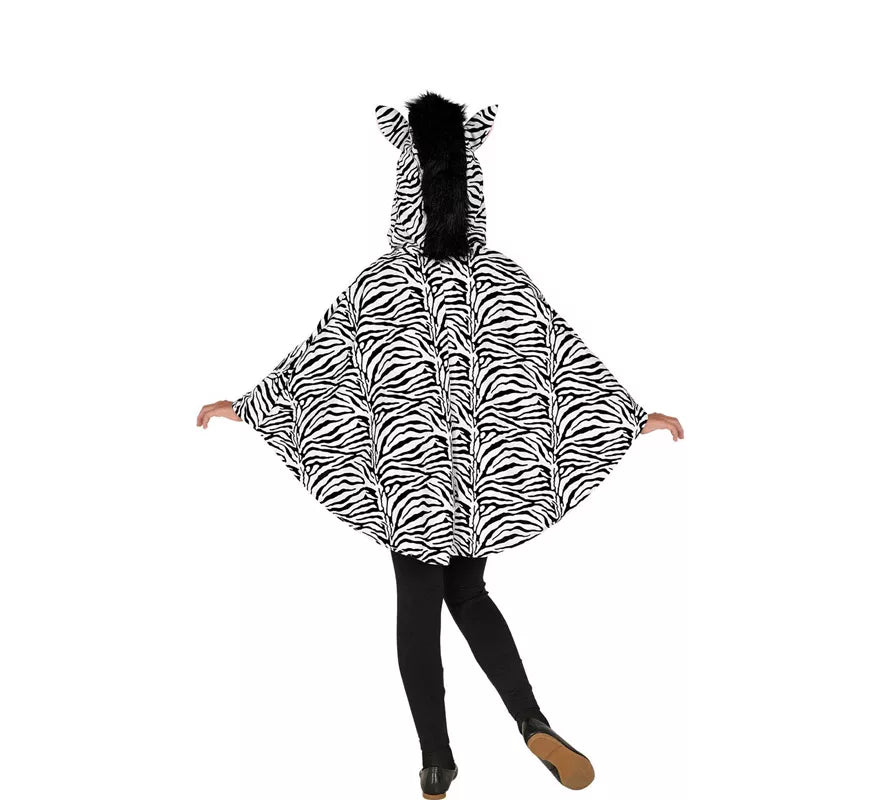 Translation missing: de.Disfraz o Poncho de Cebra con Capucha para niños
