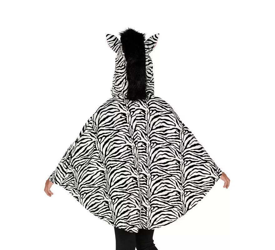 Translation missing: de.Disfraz o Poncho de Cebra con Capucha para niños