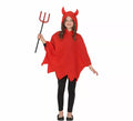 Disfraz o Poncho de Diablesa para niña