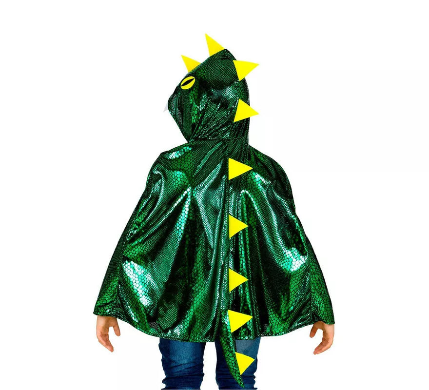 Translation missing: de.Disfraz o Poncho de Dragón Verde Brillante con Capucha para niños