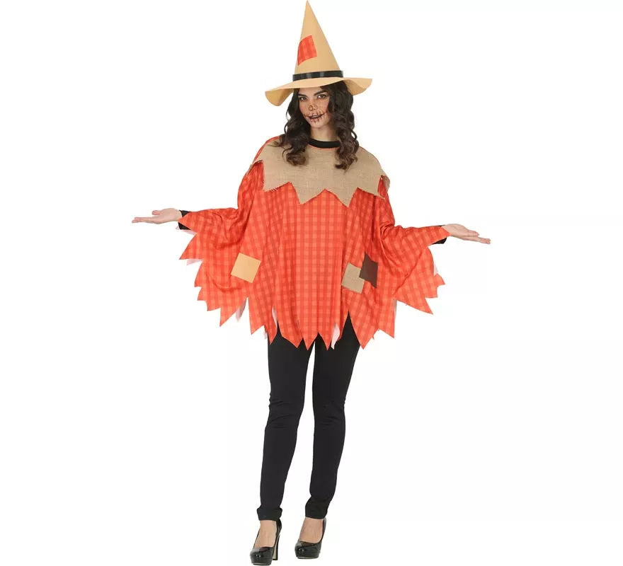Translation missing: de.Disfraz o Poncho de Espantapájaros con Sombrero para mujer