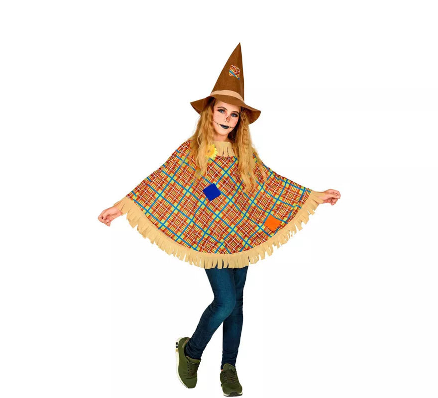 Translation missing: de.Disfraz o Poncho de Espantapájaros con Sombrero para niños
