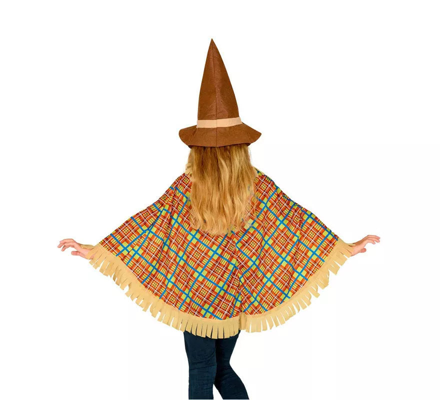 Translation missing: de.Disfraz o Poncho de Espantapájaros con Sombrero para niños