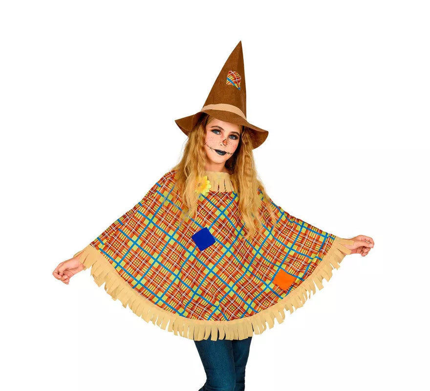 Translation missing: de.Disfraz o Poncho de Espantapájaros con Sombrero para niños