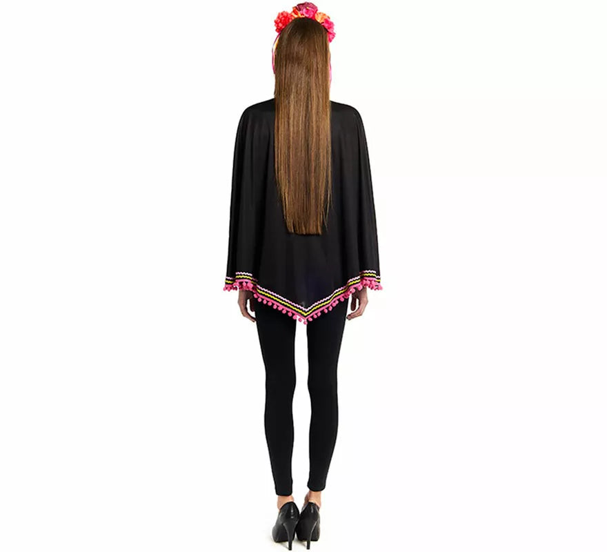 Translation missing: de.Disfraz o Poncho de Esqueleto Catrina para mujer