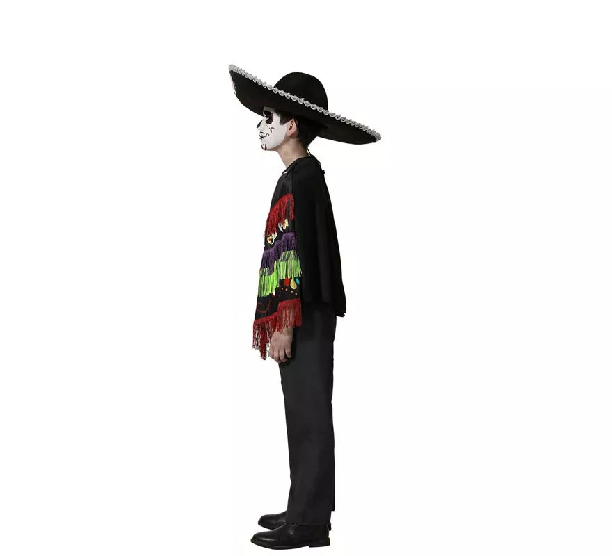 Translation missing: de.Disfraz o Poncho de Esqueleto Divertido para niño