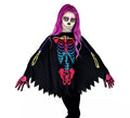 Disfraz o Poncho de Esqueleto Multicolor para niños