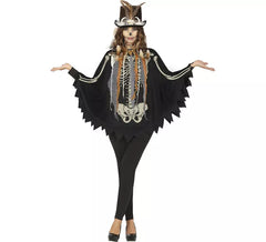 Skelettkostüm oder Poncho für Damen