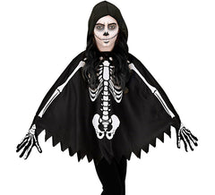 Skelettkostüm oder Poncho für Mädchen