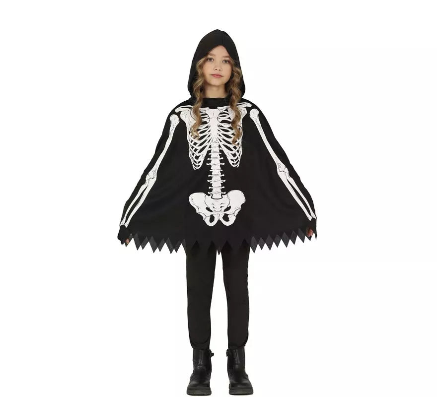 Translation missing: de.Disfraz o Poncho de Esqueleto para niños