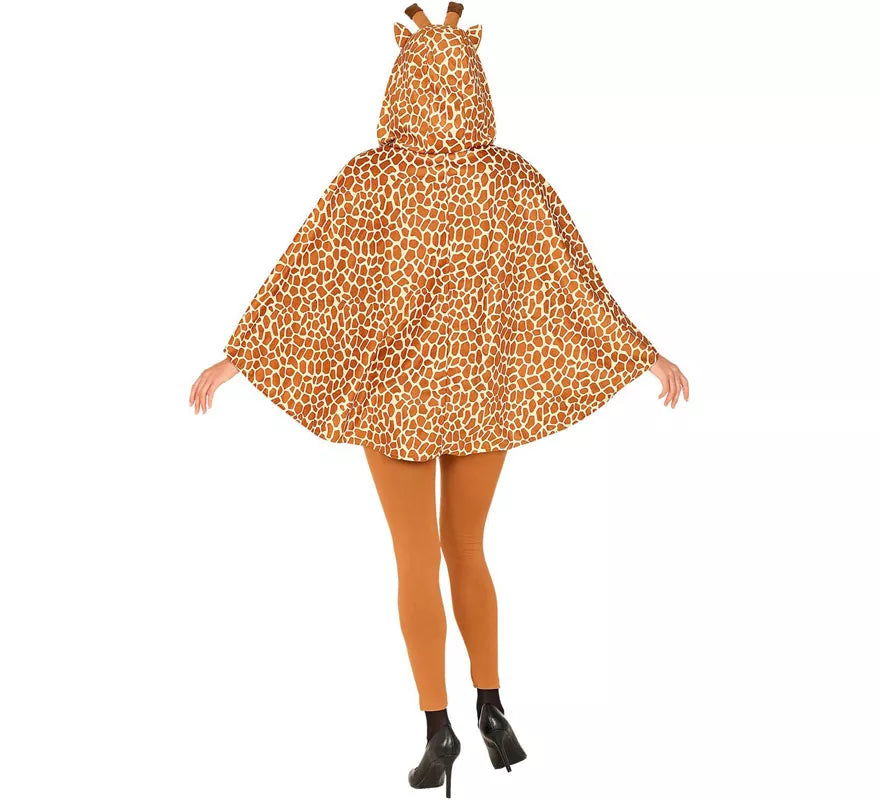 Translation missing: de.Disfraz o Poncho de Jirafa con Capucha para adulto