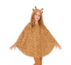 Giraffen Kapuzenkostüm oder Poncho für Kinder