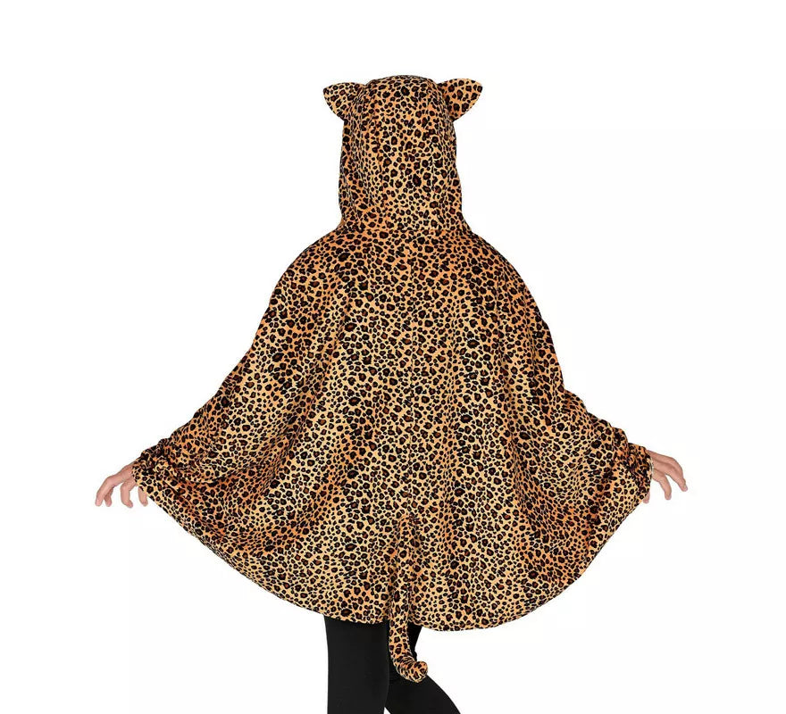 Translation missing: de.Disfraz o Poncho de Leopardo con Capucha para niños