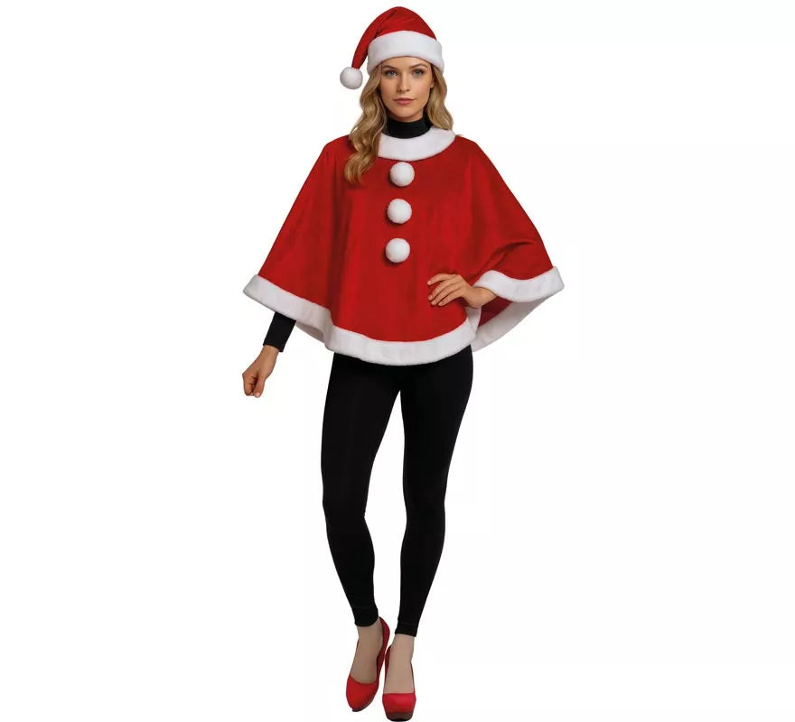 Translation missing: de.Disfraz o Poncho de Mamá Noel para mujer