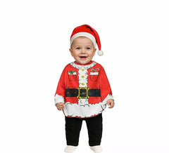 Weihnachtsmannkostüm oder Poncho für Babys
