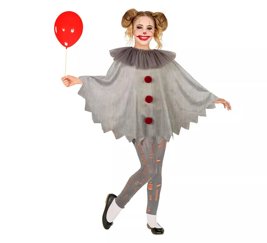 Translation missing: de.Disfraz o Poncho de Payaso Aterrador para niños