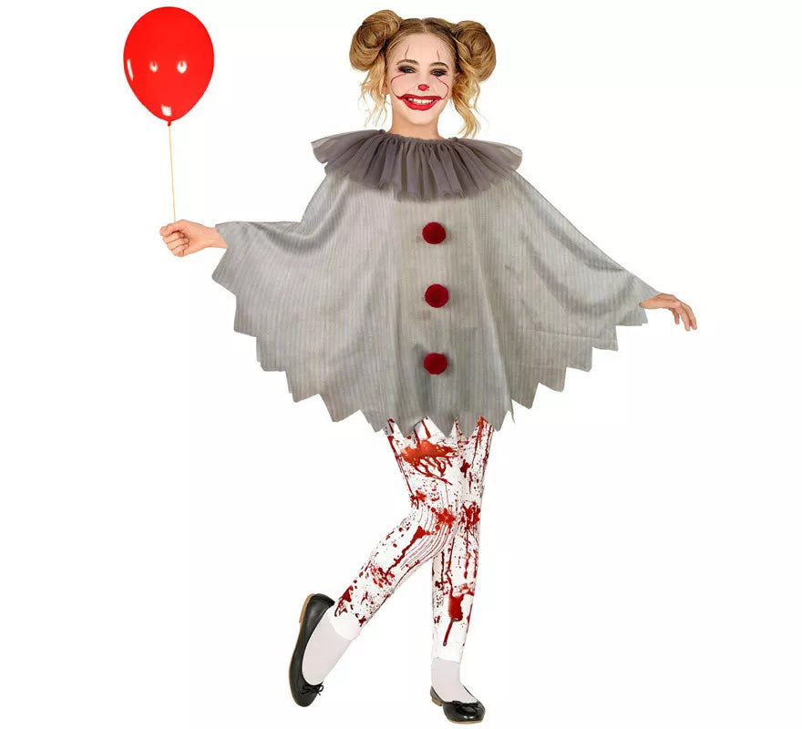 Translation missing: de.Disfraz o Poncho de Payaso Aterrador para niños