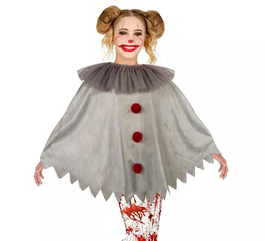 Translation missing: de.Disfraz o Poncho de Payaso Aterrador para niños