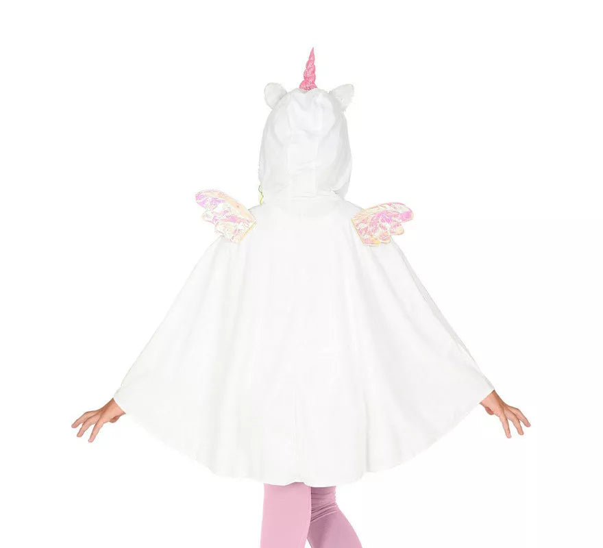 Disfraz o Poncho de Unicornio con Capucha para niños
