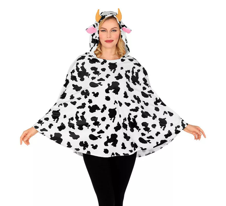 Translation missing: de.Disfraz o Poncho de Vaca con Capucha para adulto