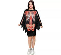 Disfraz o Poncho Esqueleto con músculos adulto de 75 cm