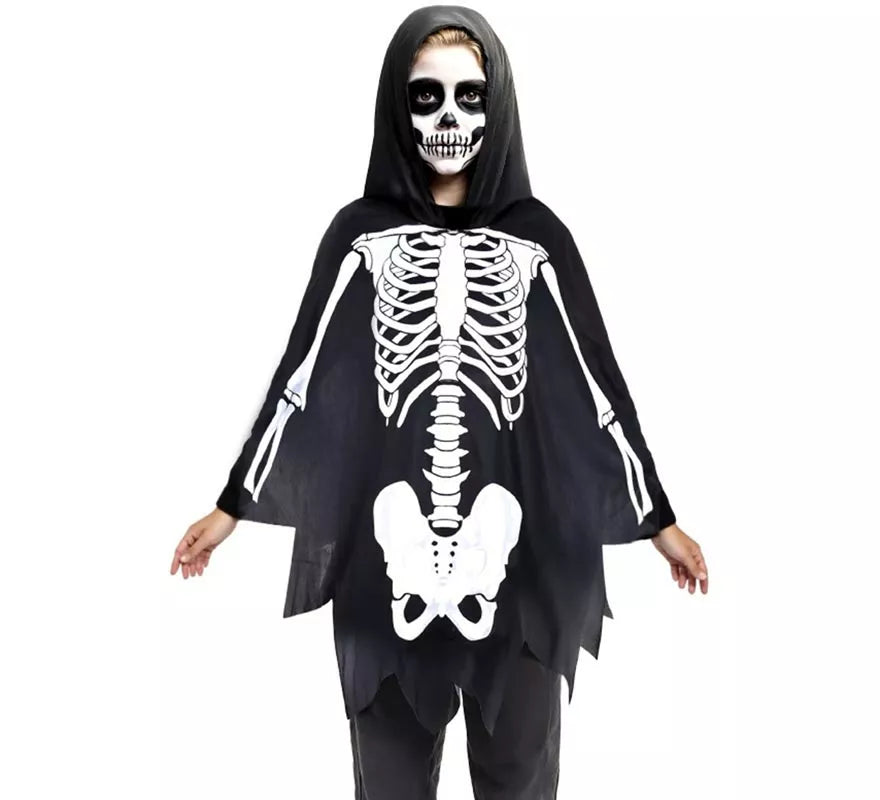 Translation missing: de.Disfraz o Poncho Esqueleto Infantil