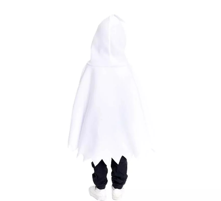 Translation missing: de.Disfraz o Poncho Fantasmita blanco con capucha para bebé y niños