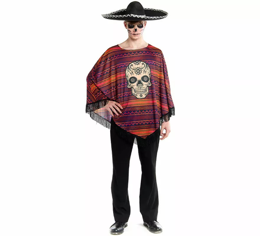 Translation missing: de.Disfraz o Poncho Mexicano de Catrina para hombre