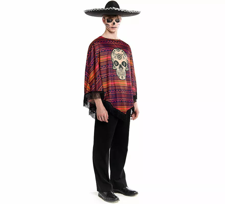 Translation missing: de.Disfraz o Poncho Mexicano de Catrina para hombre
