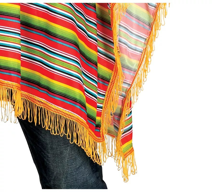 Translation missing: de.Disfraz o Poncho Mexicano multicolor para hombre
