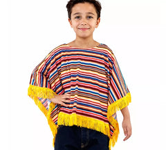 Mexikanisches Kostüm oder Poncho für Kinder