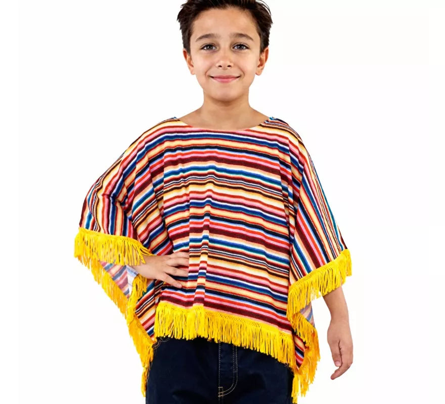 Translation missing: de.Disfraz o Poncho Mexicano para niños