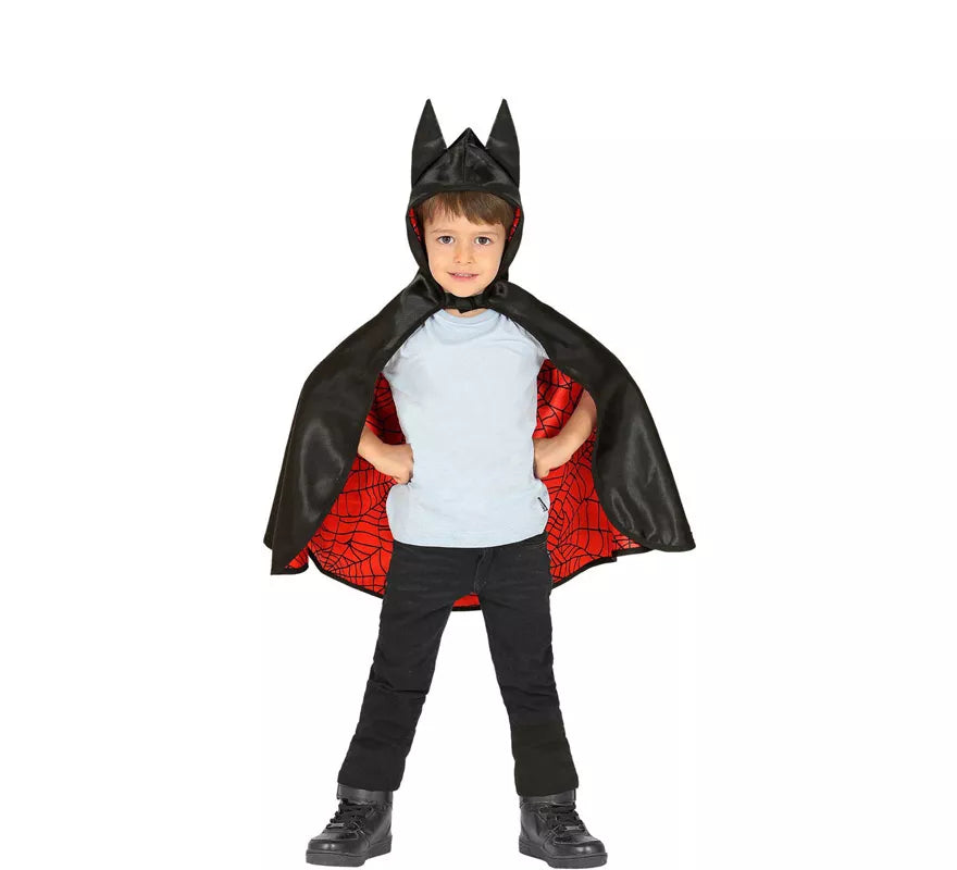 Translation missing: de.Disfraz o Poncho reversible:Super Héroe Araña y Murciélago Infantil