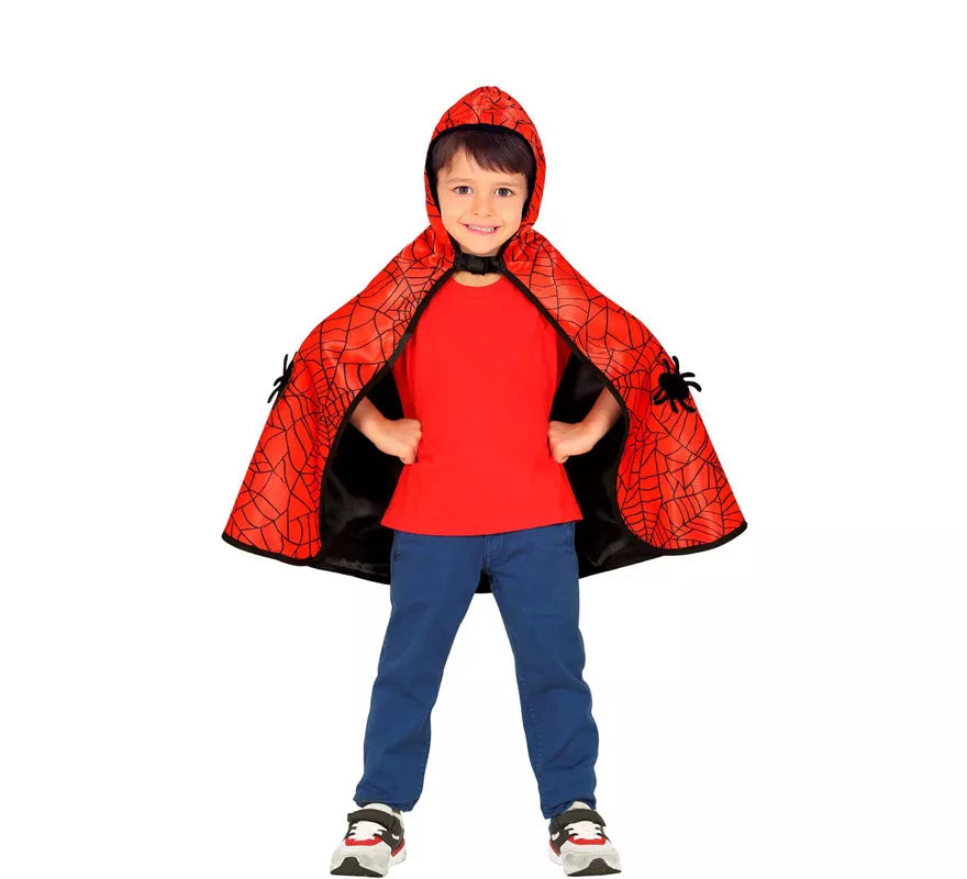 Translation missing: de.Disfraz o Poncho reversible:Super Héroe Araña y Murciélago Infantil
