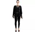 Disfraz o Poncho Telaraña negro adulto de 1,5x1,5 m