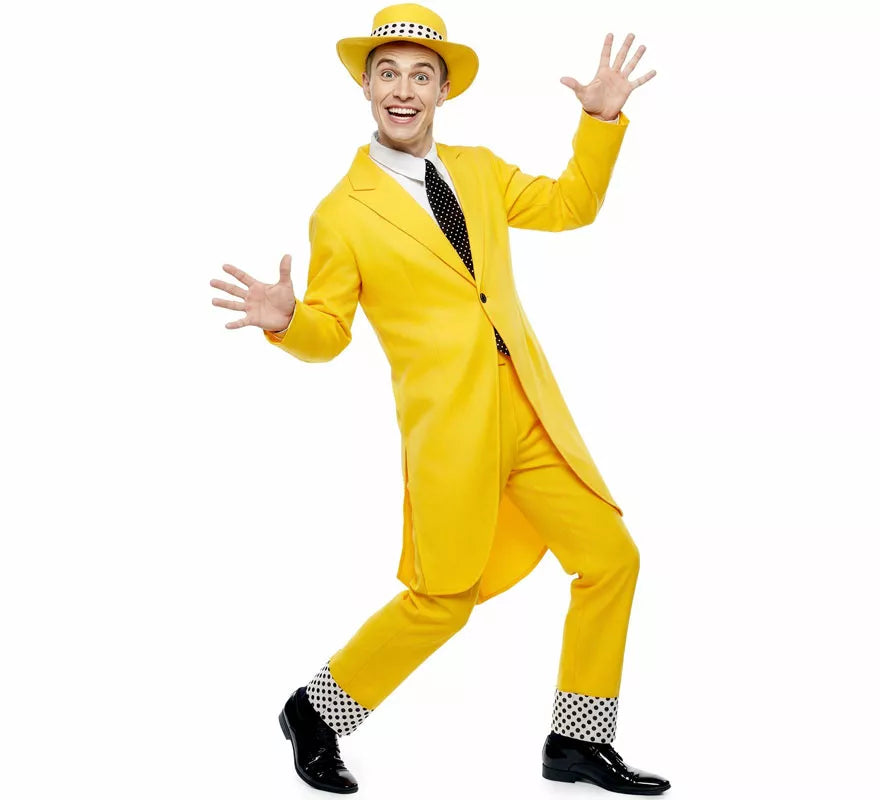 Disfraz o Traje amarillo con Sombrero para hombre