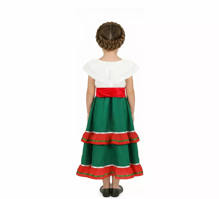 Translation missing: de.Disfraz o Traje de Mexicana Tradicional con Falda para niña