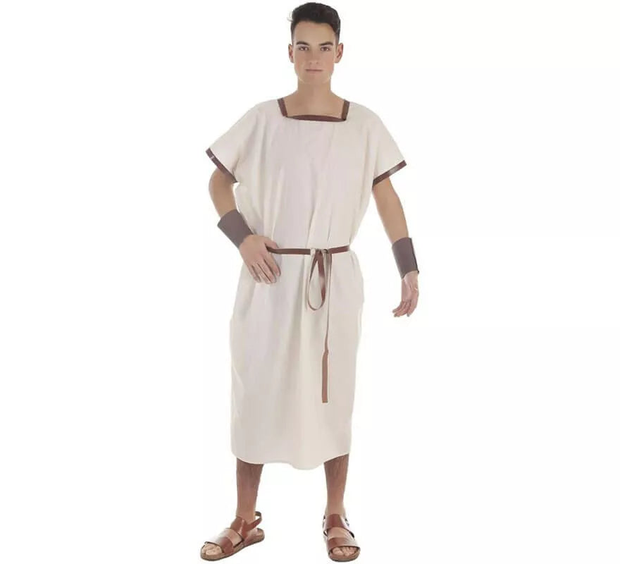 Translation missing: de.Disfraz o Túnica Beige de Romano para hombre