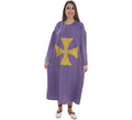 Disfraz o Túnica Purpura con Cruz para mujer