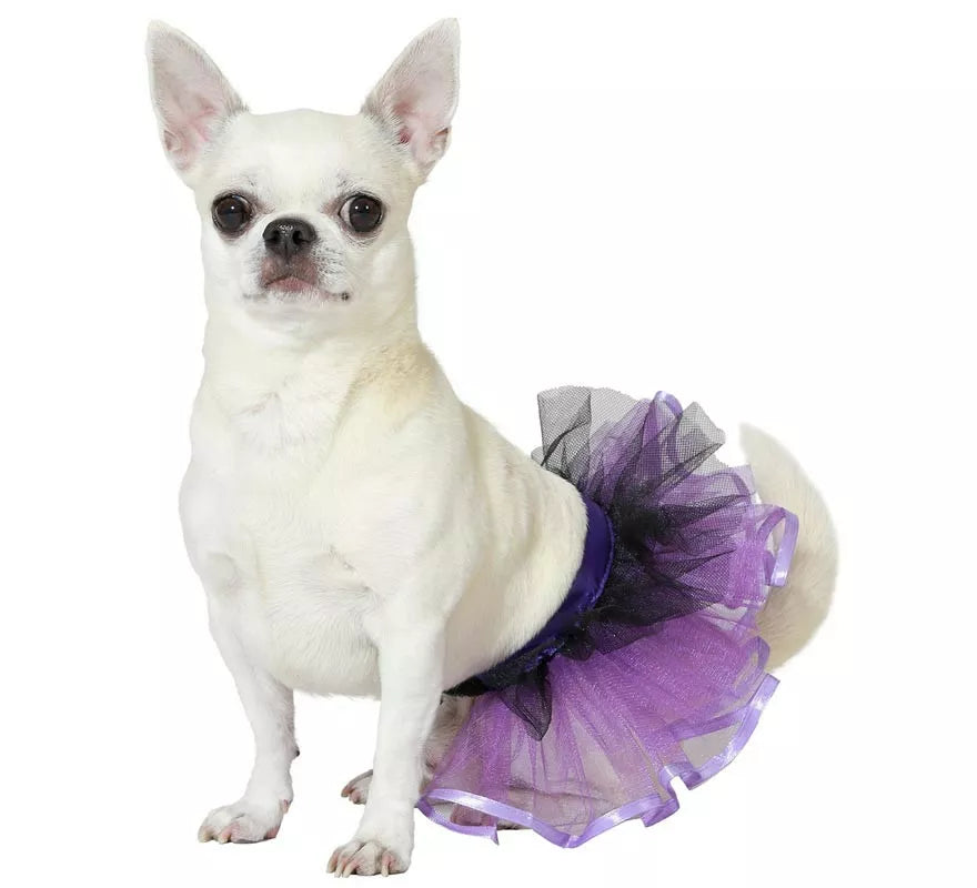 Translation missing: de.Disfraz o Tutú morado para perro