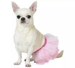 Rosafarbenes Hundekostüm oder Tutu