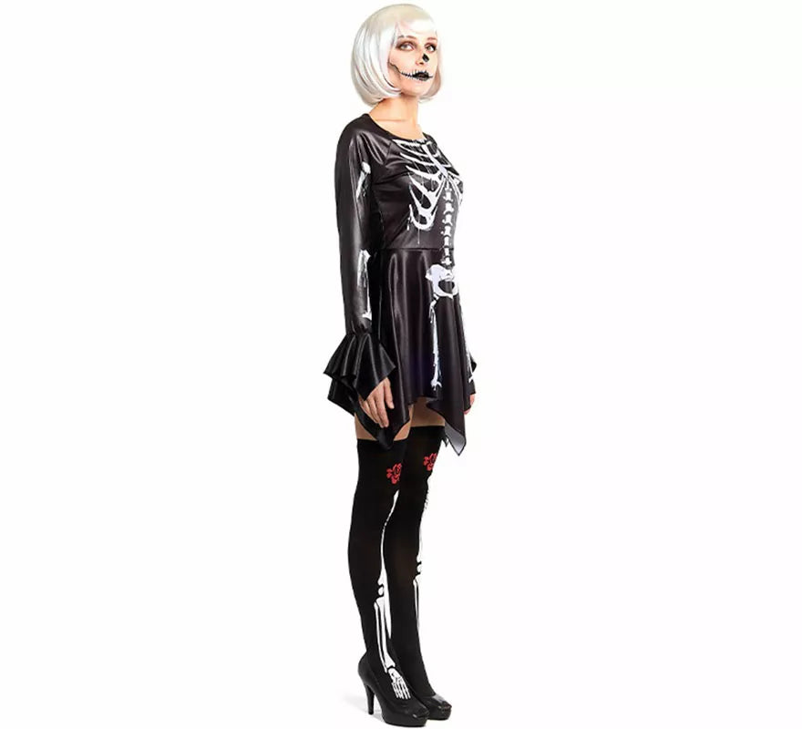 Disfraz o Vestido de Esqueleto para mujer