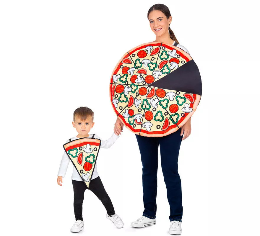 Translation missing: de.Disfraz Pack Pizza Party para bebé y adulto