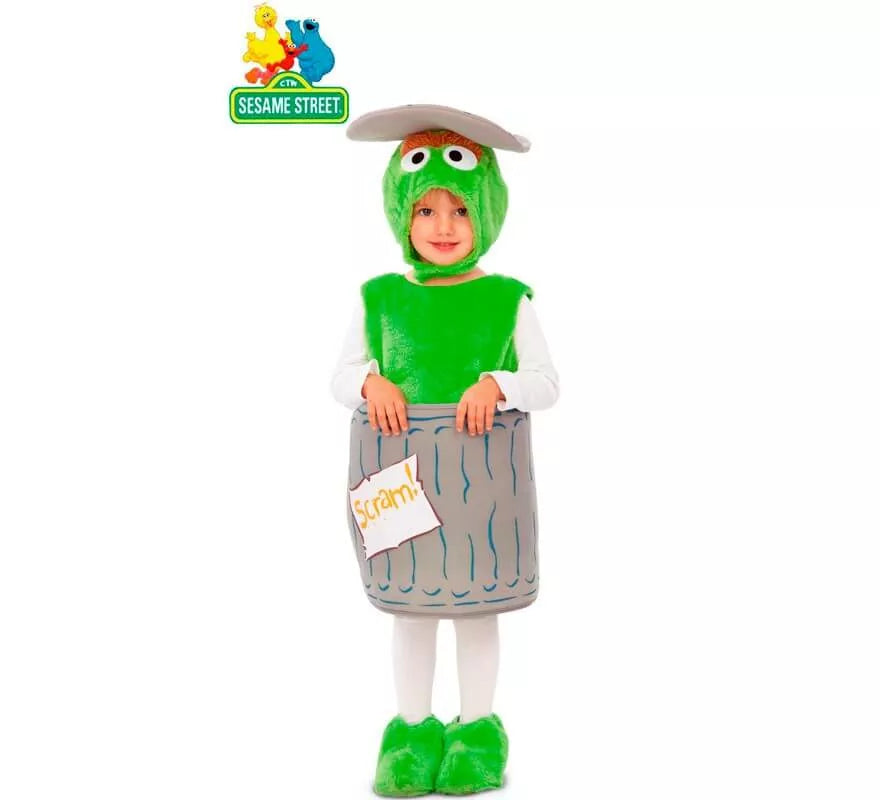 Translation missing: de.Disfraz Peluche de Oscar el Gruñón para niños