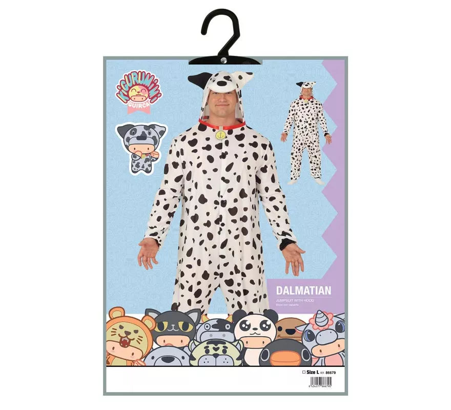 Translation missing: de.Disfraz Pijama de Dálmata para adultos