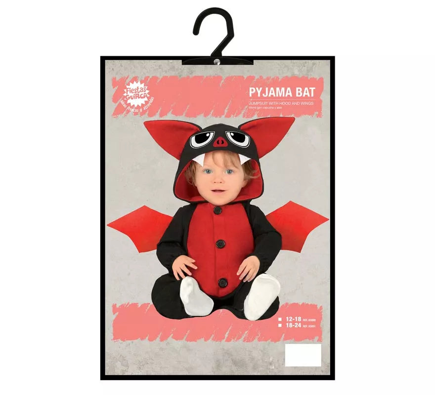 Translation missing: de.Disfraz Pijama de Murciélago Vampiro para bebé