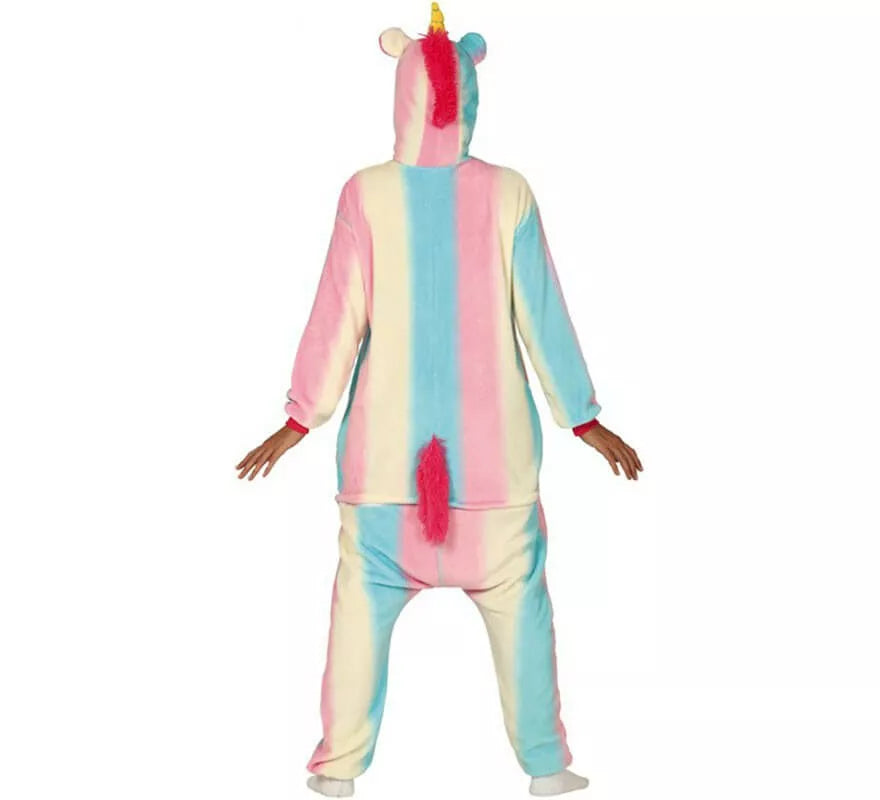 Translation missing: de.Disfraz Pijama de Unicornio Multicolor para adultos