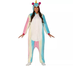 Buntes Einhorn Pyjama Kostüm für Erwachsene