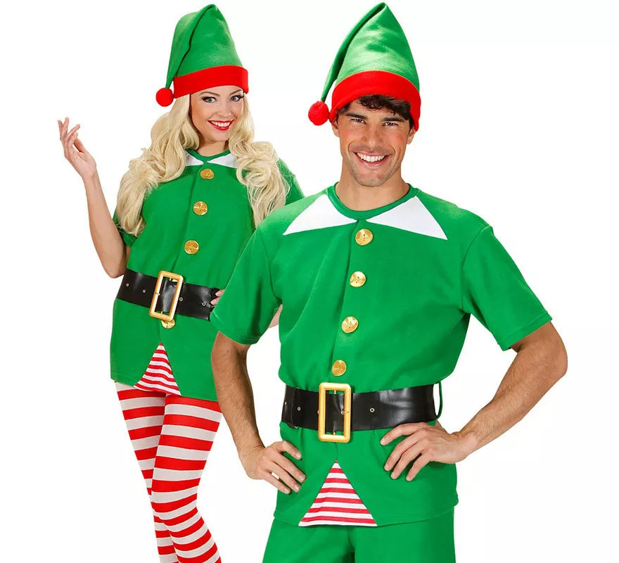 Translation missing: de.Disfraz Sudadera de Elfo y Elfa de Papá Noel para adultos