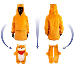 Aitor Akita Plüsch-Sweatshirt-Kostüm für Kinder